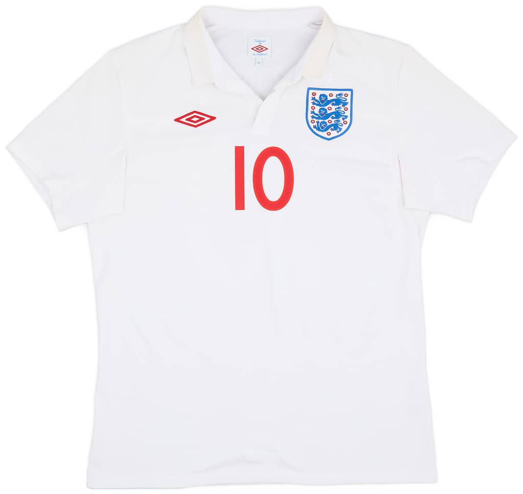 2009-10 England Home Shirt Rooney #10 - 6/10 - (L)