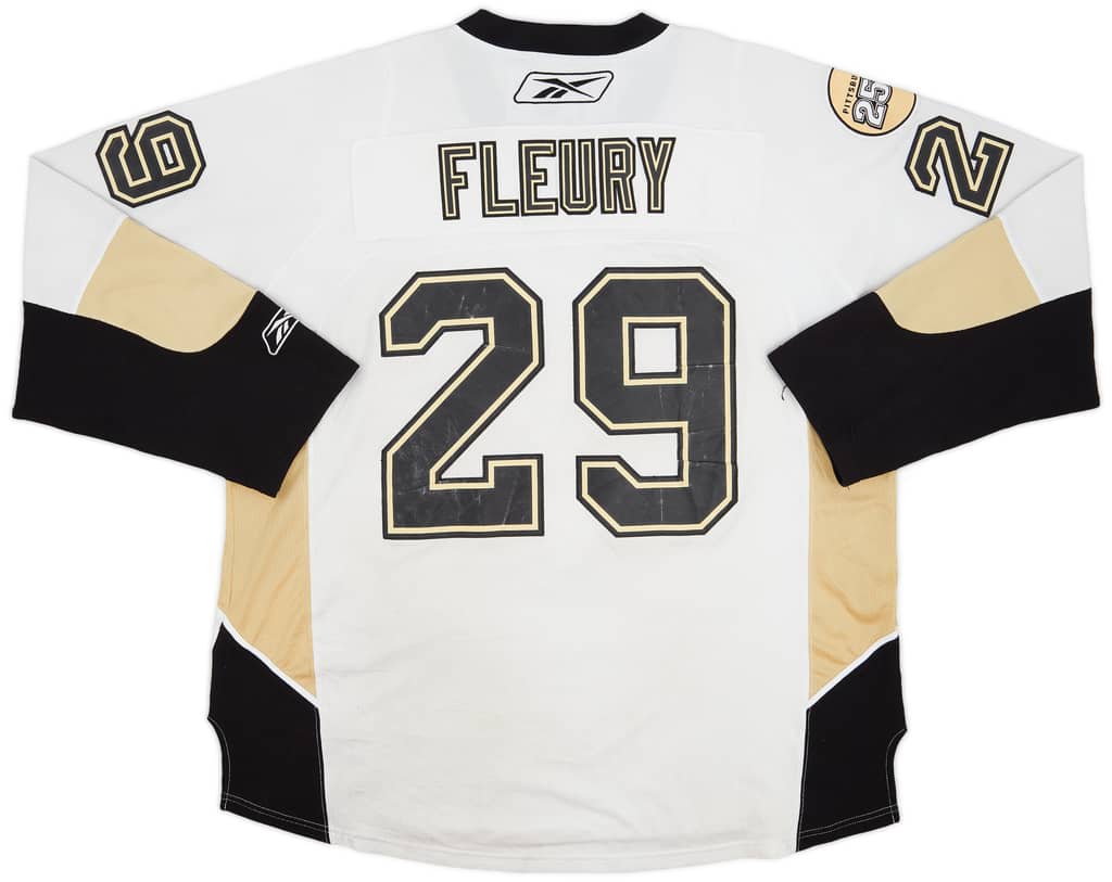 2007-08 Pittsburgh Penguins Fluery #29 Reebok Away Jersey - 5/10 - (XXL)