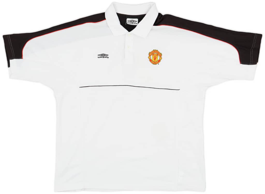 2000-01 Manchester United Umbro Polo Shirt - 9/10 - (XL)