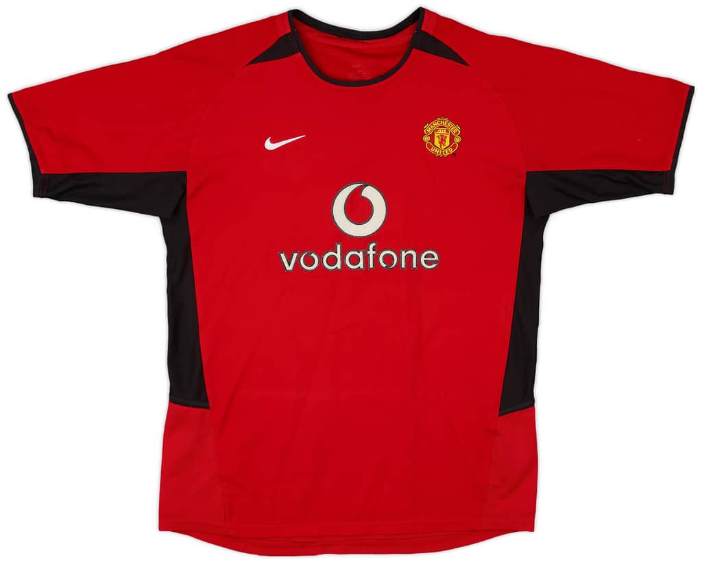 2002-04 Manchester United Home Shirt - 9/10 - (XL.Boys)