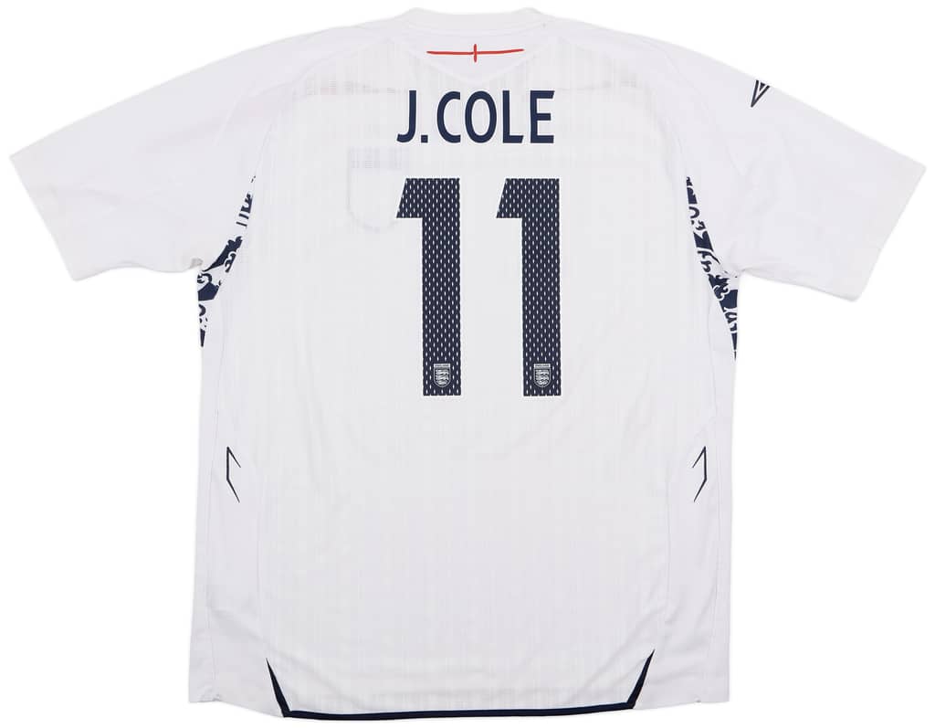 2007-09 England Home Shirt J.Cole #11 - 9/10 - (XXL)