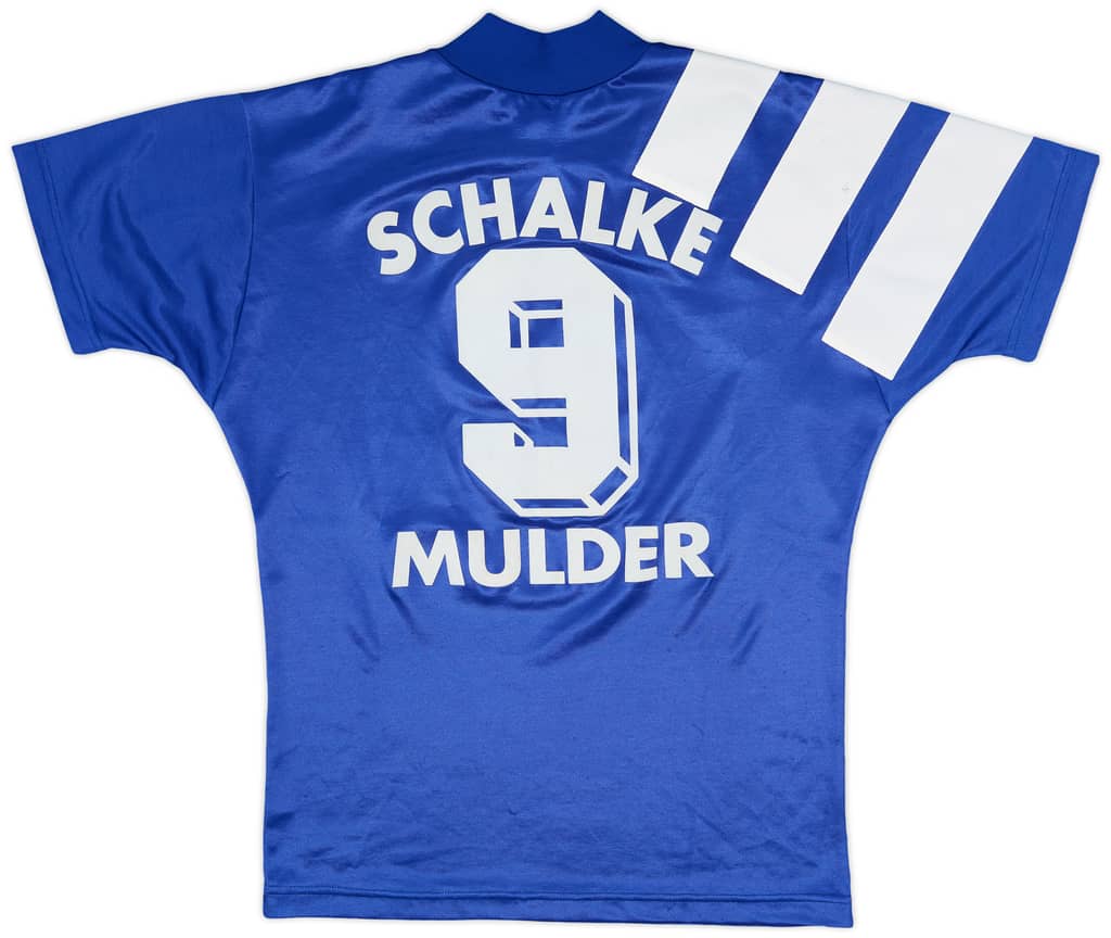 1994-96 Schalke Home Shirt Mulder #9 - 7/10 - (S)