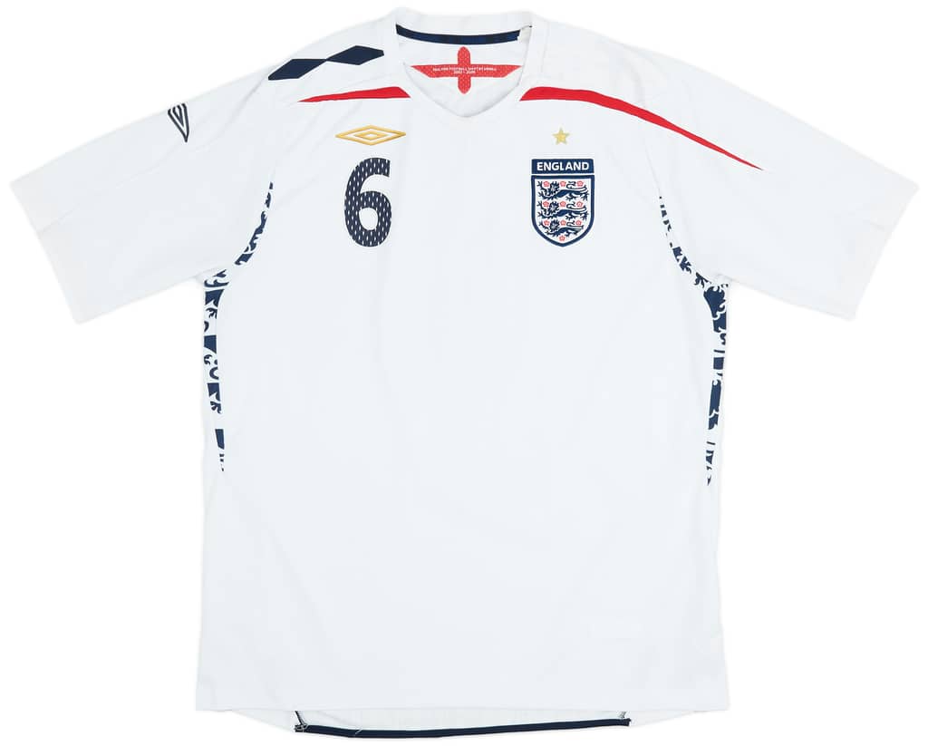 2007-09 England Home Shirt Terry #6 - 5/10 - (XL)