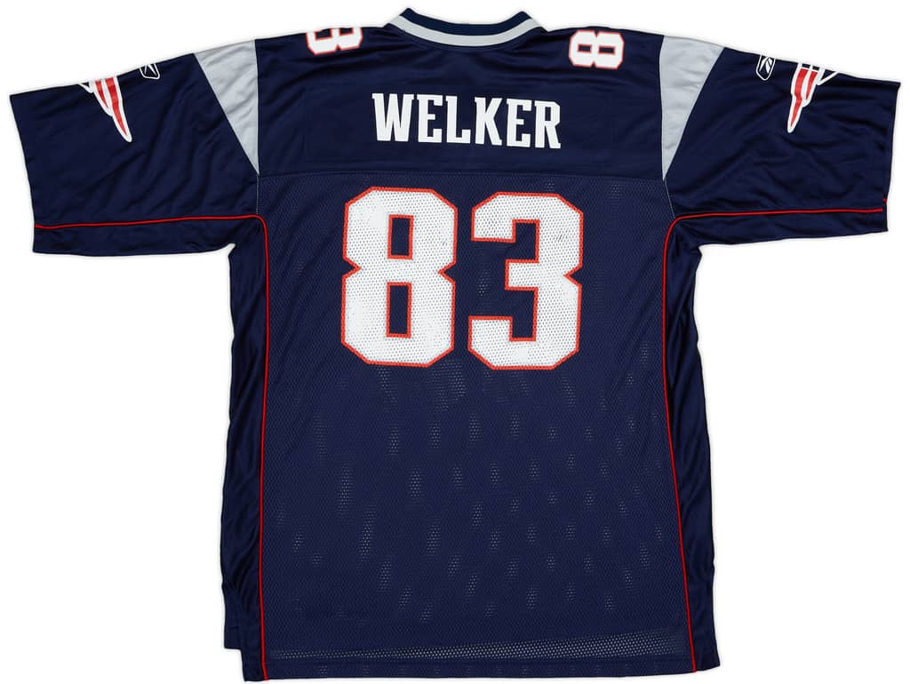 2007 New England Patriots Welker #83 Reebok On Field Home Jersey - 8/10 - (XL)