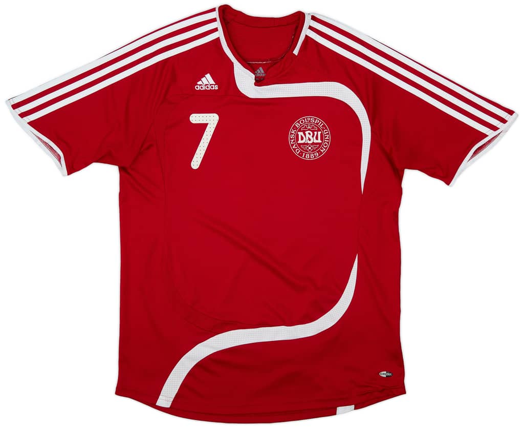 2007-09 Denmark Women's Home Shirt #7 - 8/10 - (Women's L)
