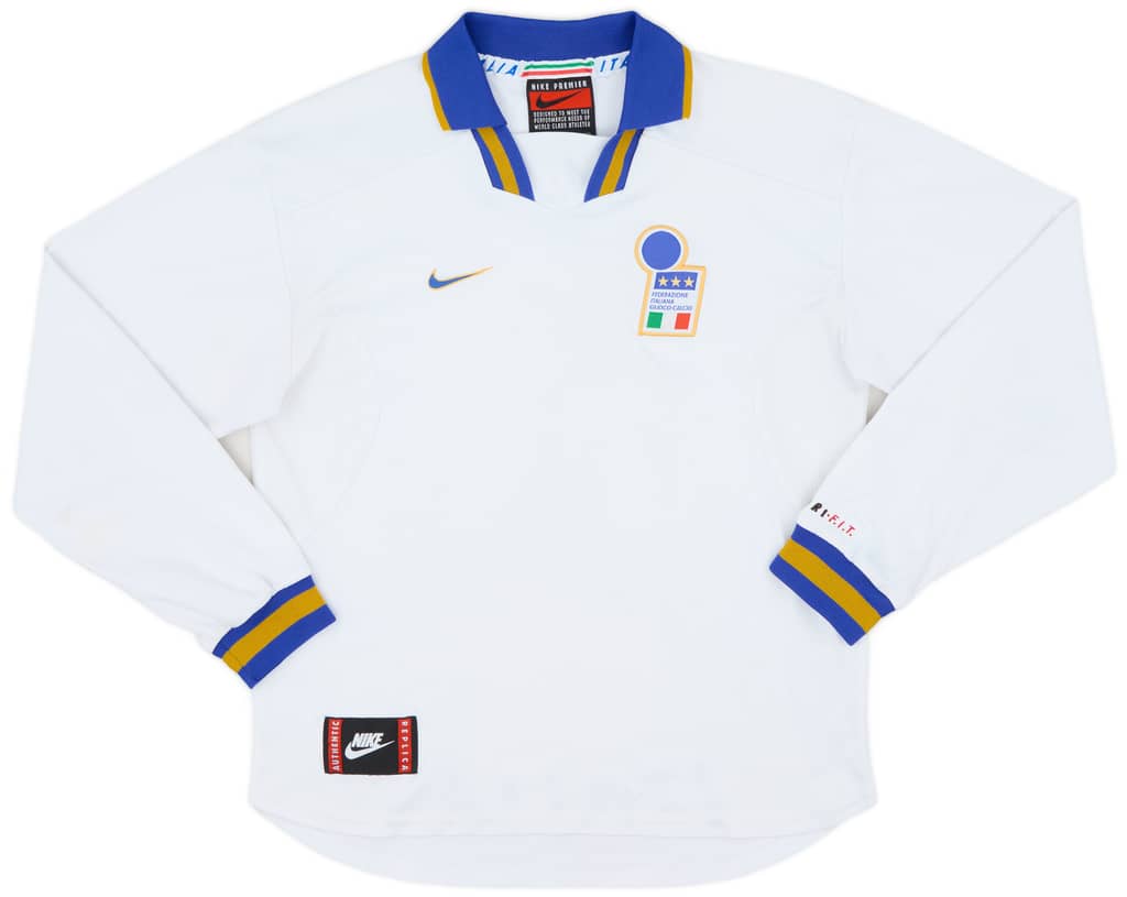 1996-97 Italy Away L/S Shirt - 6/10 - (XL.Boys)