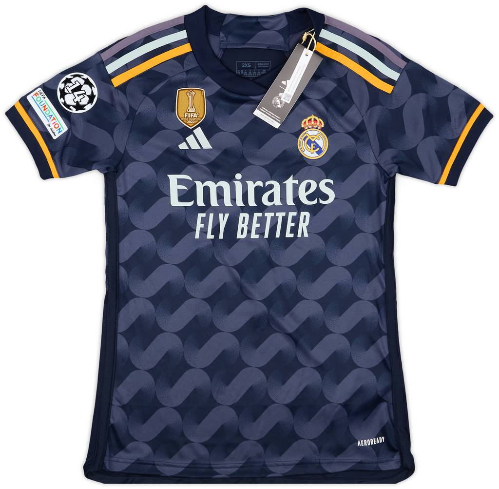 2023-24 Real Madrid Away CL Shirt Bellingham #5 (Women's XXS)