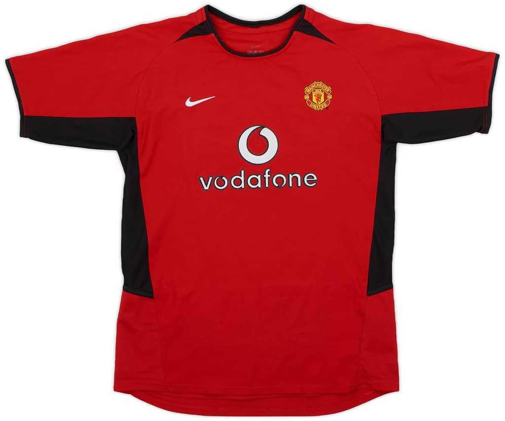 2002-04 Manchester United Home Shirt - 8/10 - (XL.Boys)