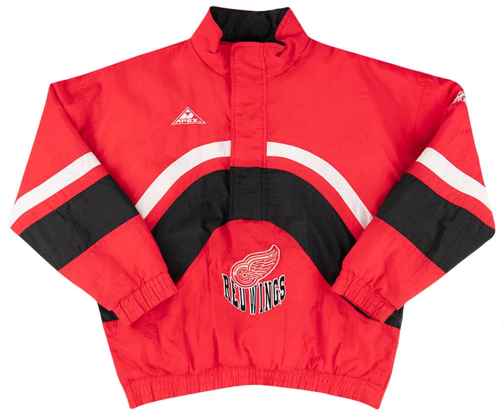 1990s Detroit Red Wings Apex 1/2 Zip Coat L