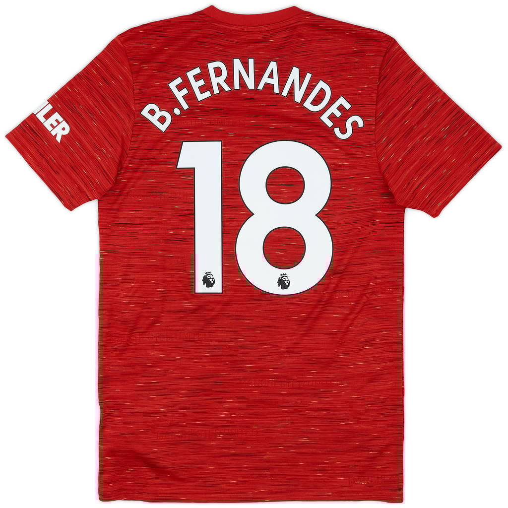 2020-21 Manchester United Home Shirt B.Fernandes #18 - 9/10 - (S)