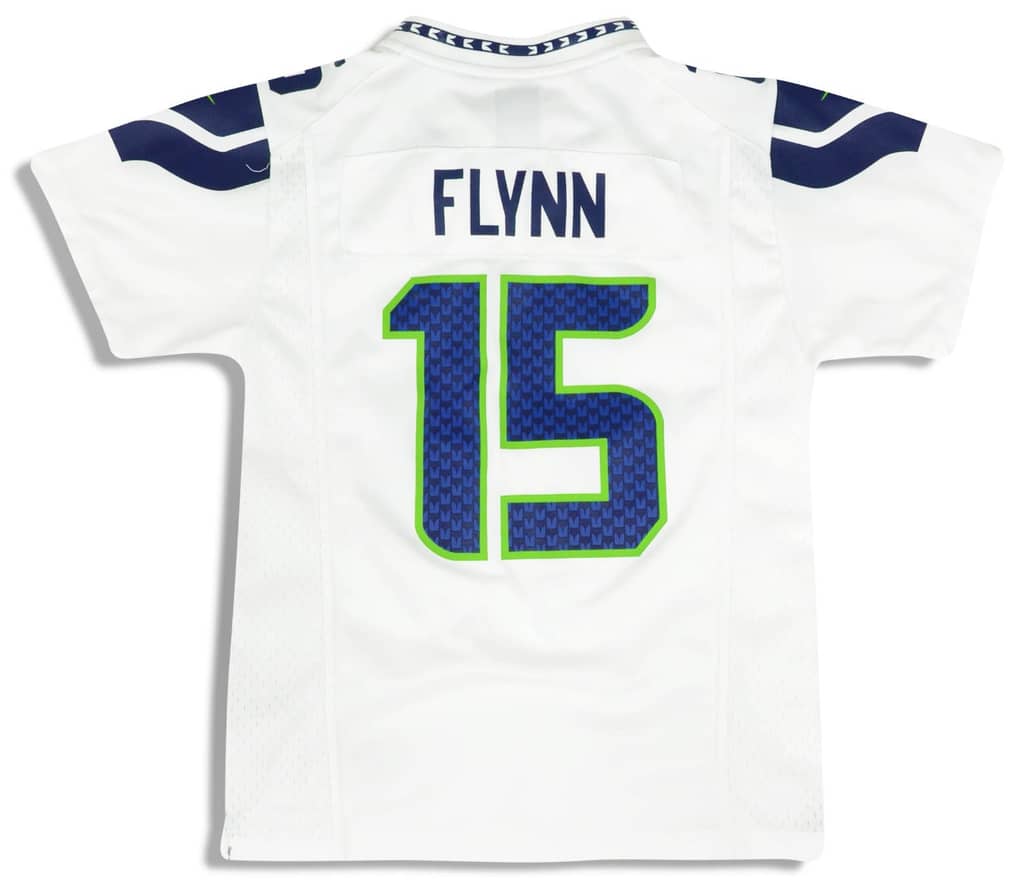 2012 Seattle Seahawks Flynn #15 Nike Game Jersey (Away) Y