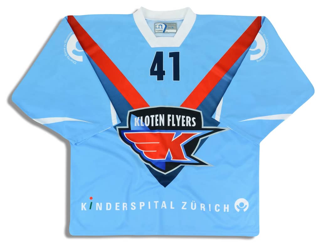 2010 Kloten Flyers Liniger #41 Ochsner Charity Jersey (Home) XL