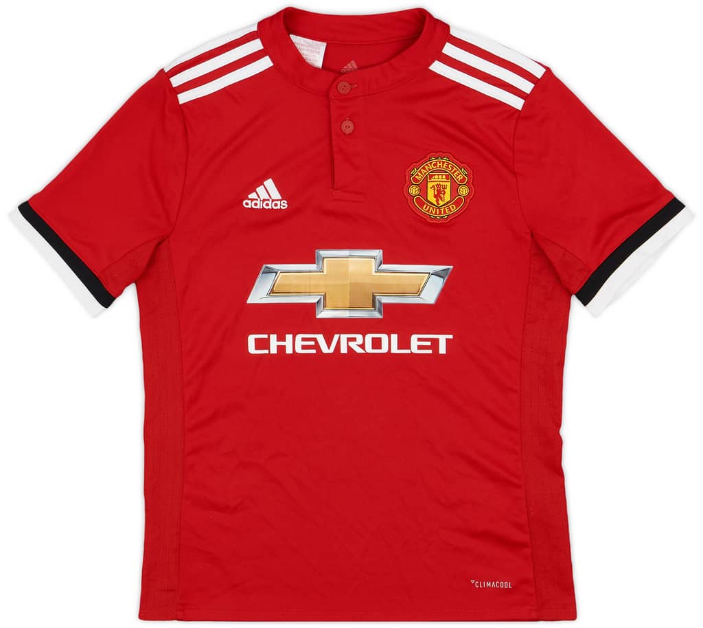 2017-18 Manchester United Home Shirt - 8/10 - (M.Boys)