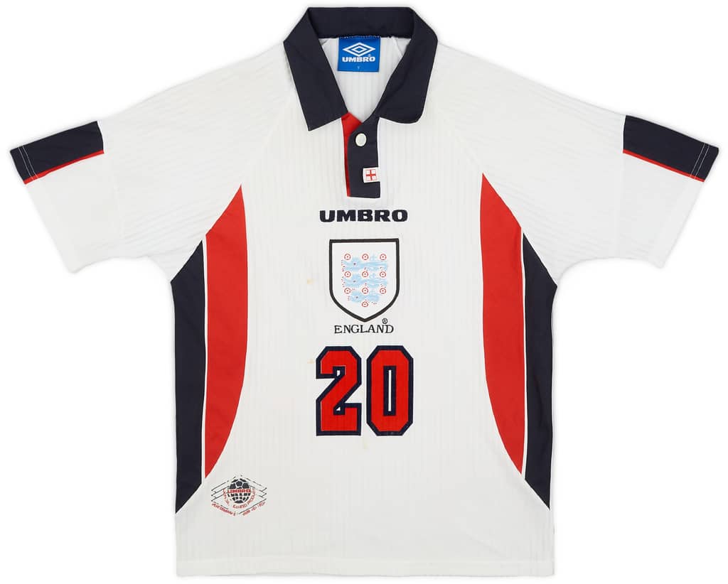 1997-99 England Home Shirt Owen #20 - 6/10 - (Y)