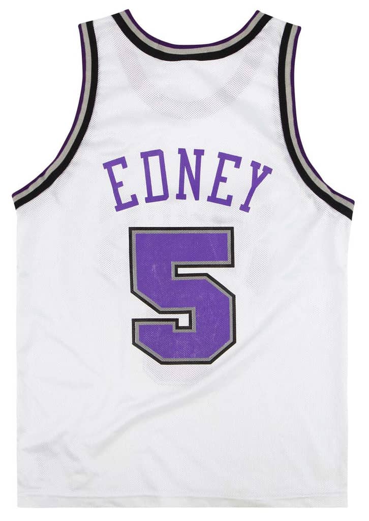 1995-97 Sacramento Kings Edney #5 Champion Jersey (Home) M