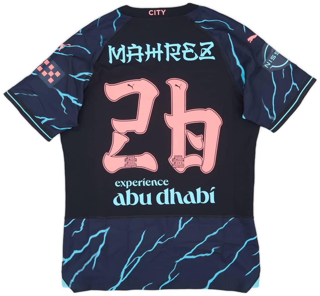 2023-24 Manchester City Match Issue Third Shirt Mahrez #26