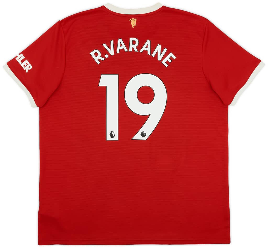 2021-22 Manchester United Home Shirt R.Varane #19 - 6/10 - (XXL)