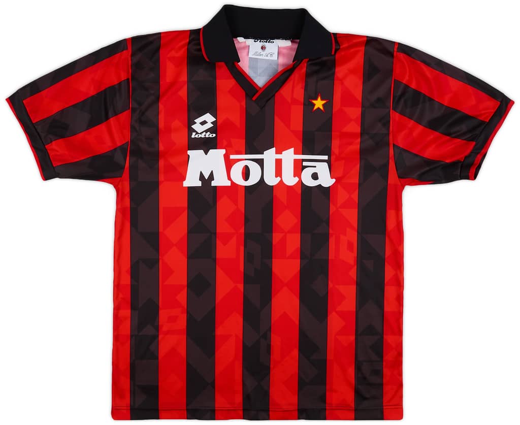 1993-94 AC Milan Home Shirt - 8/10 - (L)