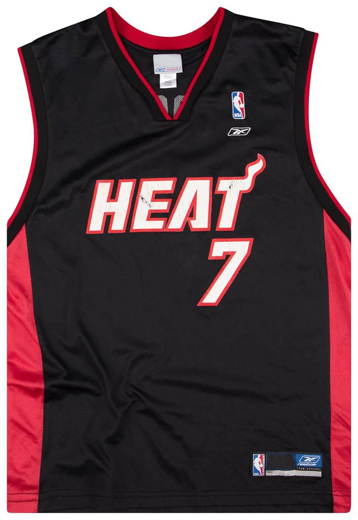 2003-04 Miami Heat Odom #7 Reebok Jersey (Away) L