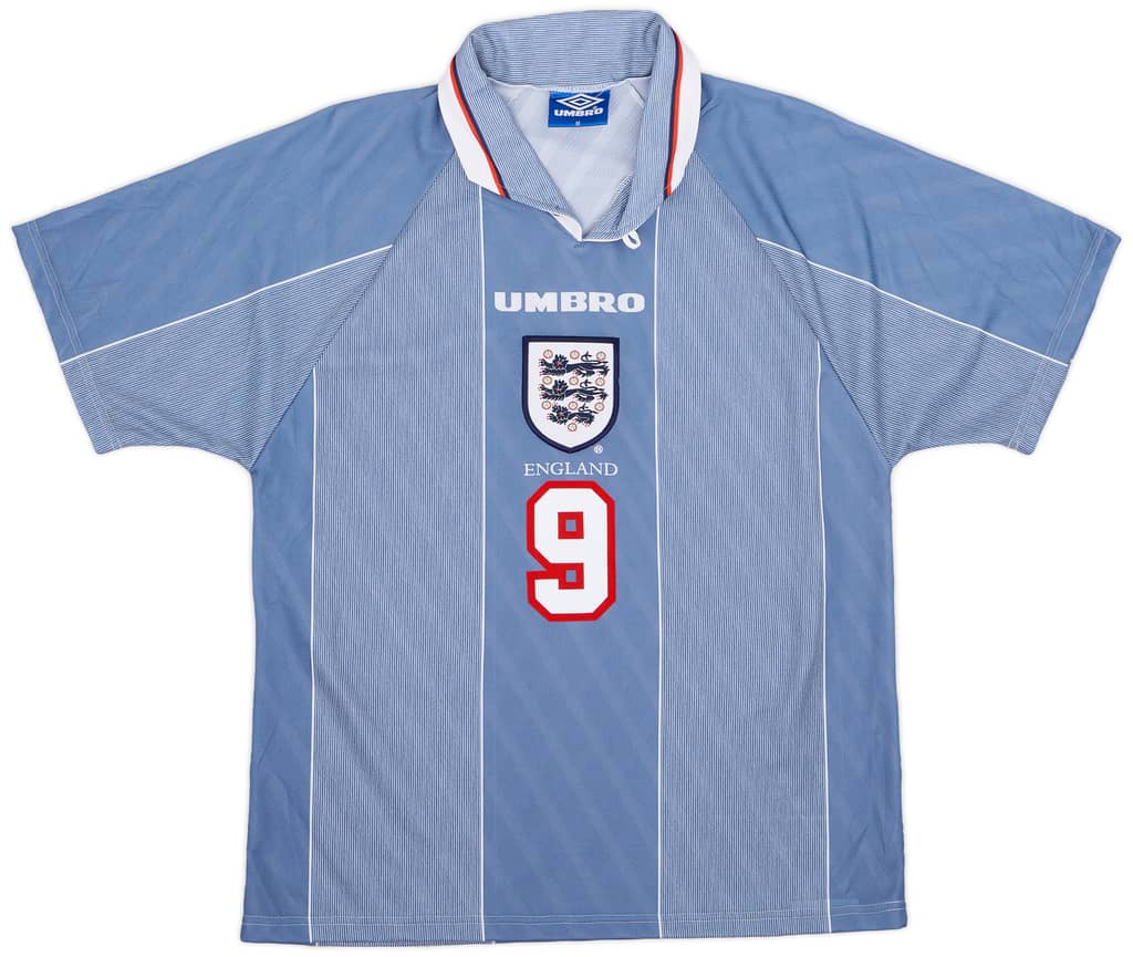 1996-97 England Away Shirt Shearer #9 - 9/10 - (M)
