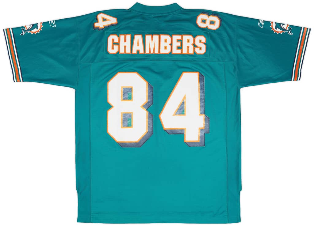 2005-06 Miami Dolphins Chambers #84 Reebok Premier Jersey (Home) XL