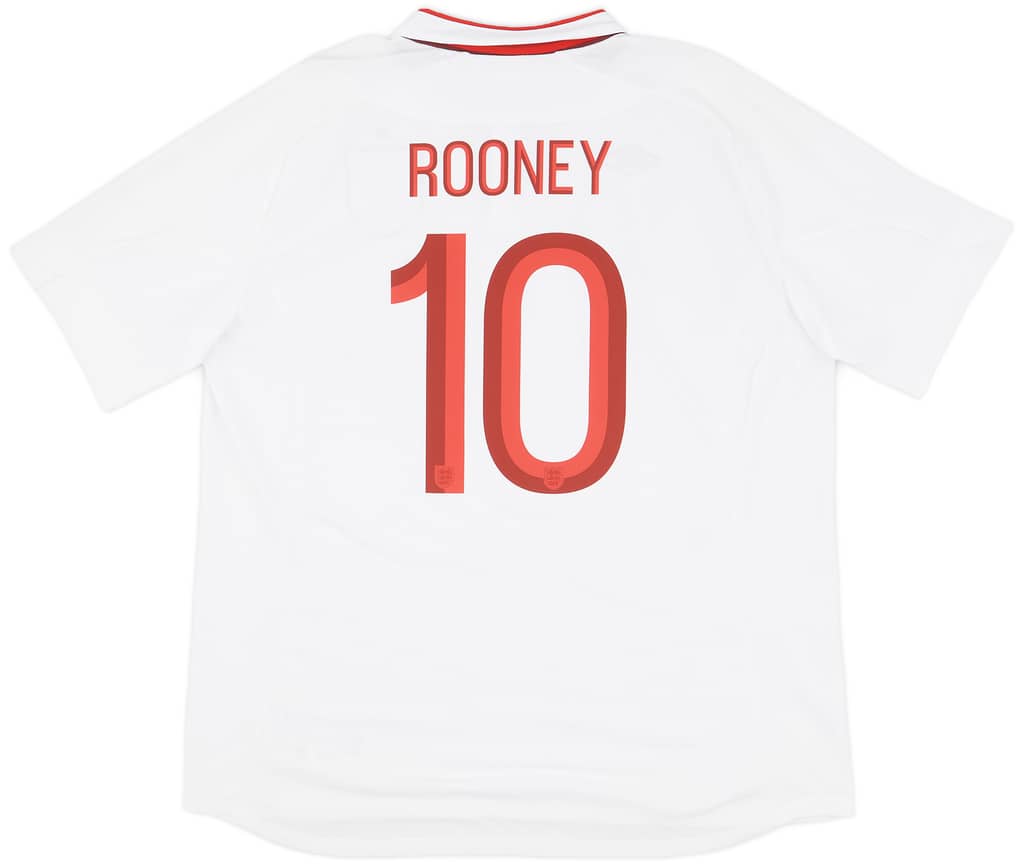 2012-13 England Home Shirt Rooney #10 (XXL)