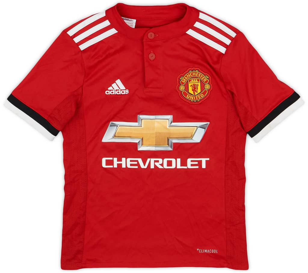 2017-18 Manchester United Home Shirt - 8/10 - (7-8 Years)