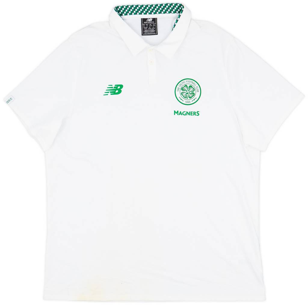 2017-18 Celtic New Balance Presentation Polo Shirt - 9/10 - (XXL)