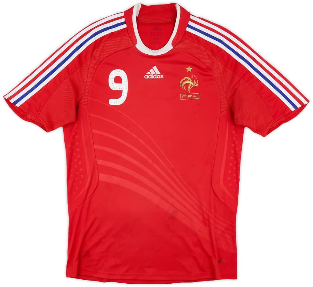 2007-08 France Away Shirt Benzema #9 - 5/10 - (M)