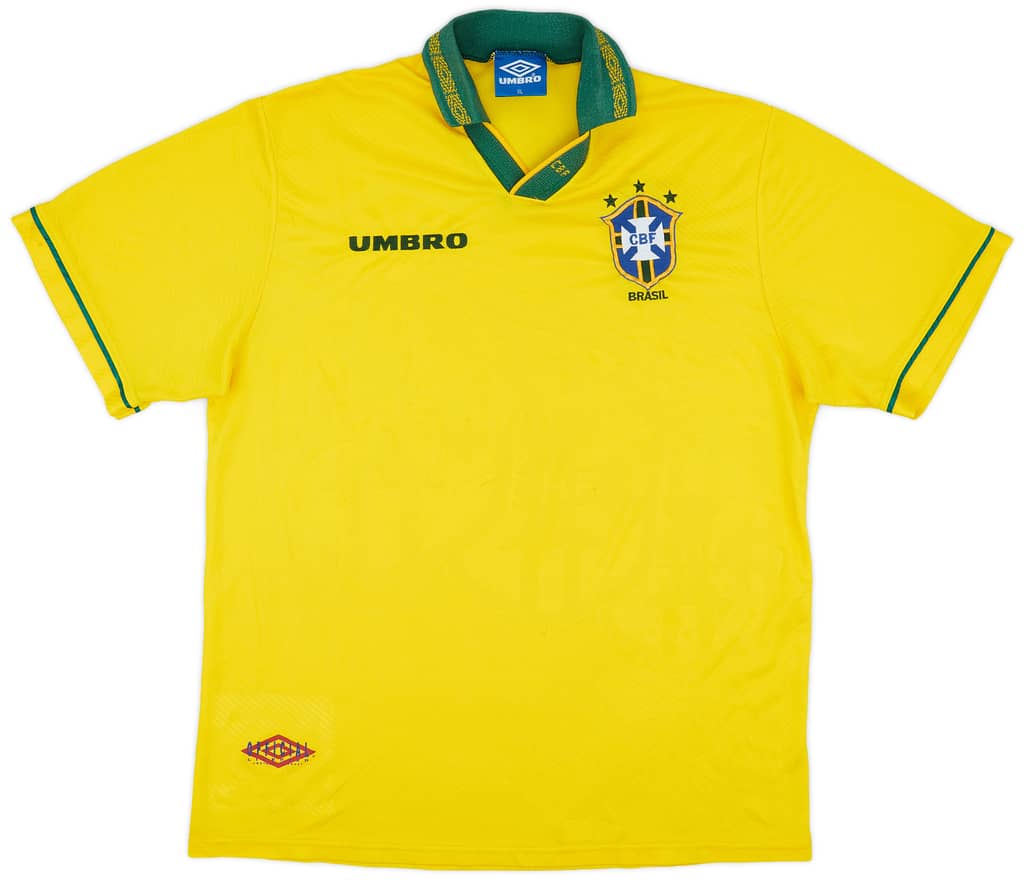 1993-94 Brazil Home Shirt - 8/10 - (XL)