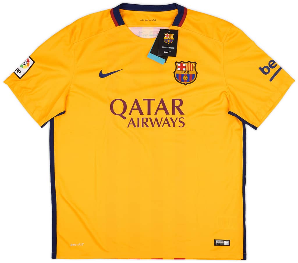 2015-16 Barcelona Away Shirt Suarez #9 (XL)