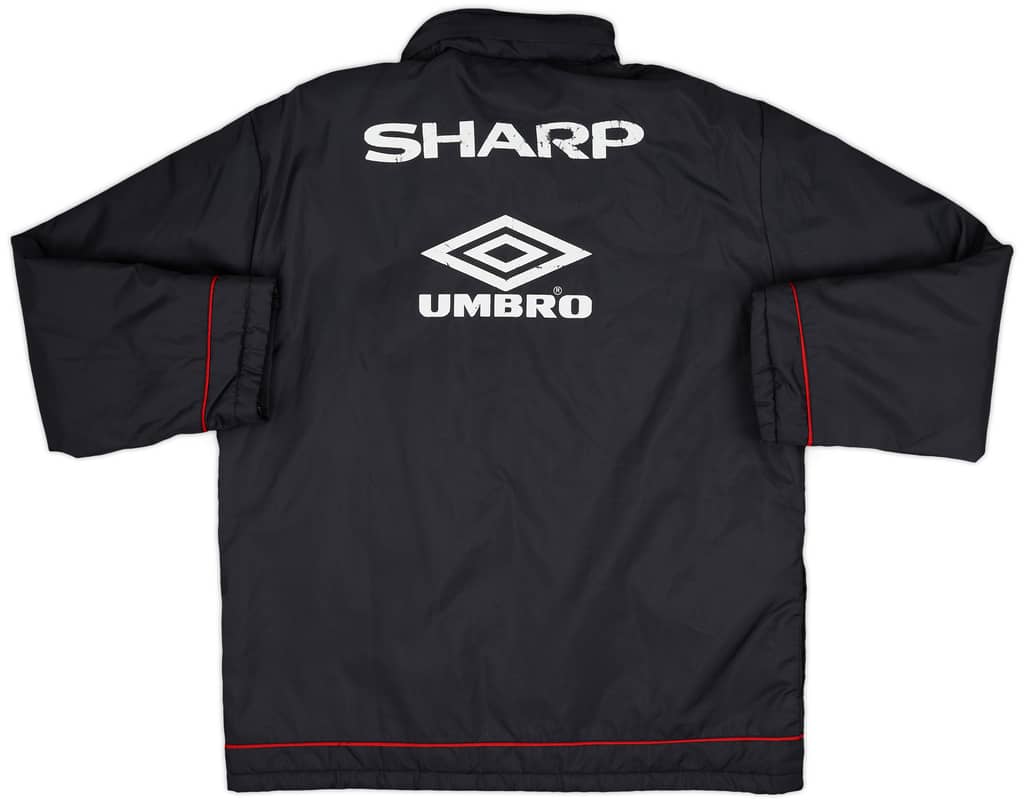 1998-99 Manchester United Umbro Padded Bench Coat - 6/10 - (S)