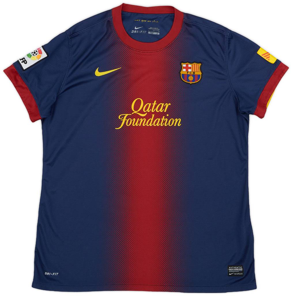 2012-13 Barcelona Home Shirt - 7/10 - (L.Boys)