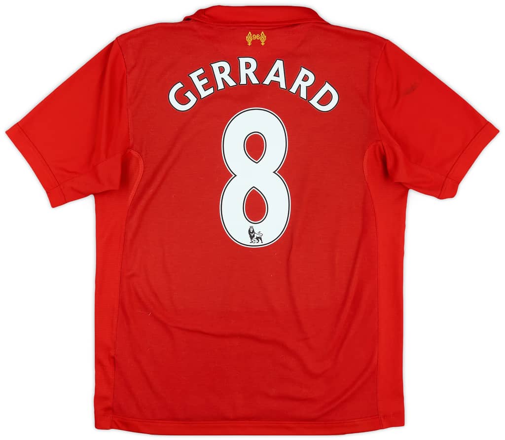 2012-13 Liverpool Home Shirt Gerrard #8 - 6/10 - (M)