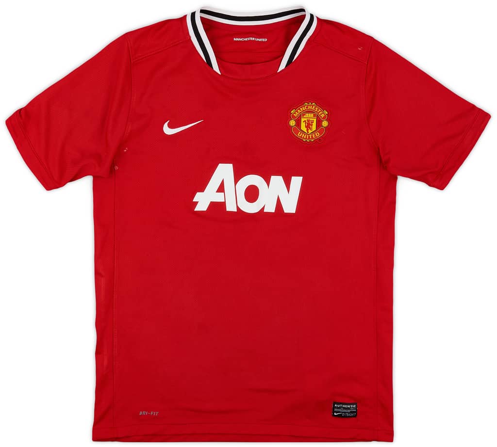 2011-12 Manchester United Home Shirt - 7/10 - (XL.Boys)