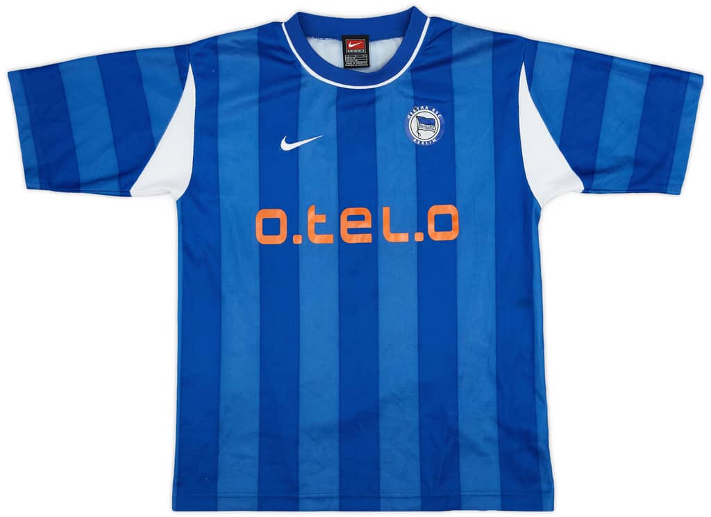 2000-01 Hertha Berlin Home Shirt - 7/10 - (L.Boys)