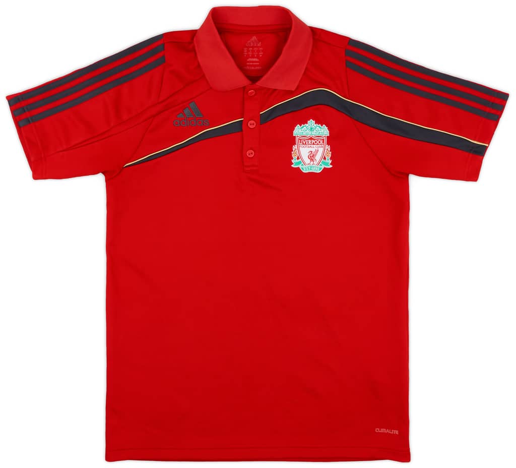 2009-10 Liverpool adidas Polo Shirt - 8/10 - (S)