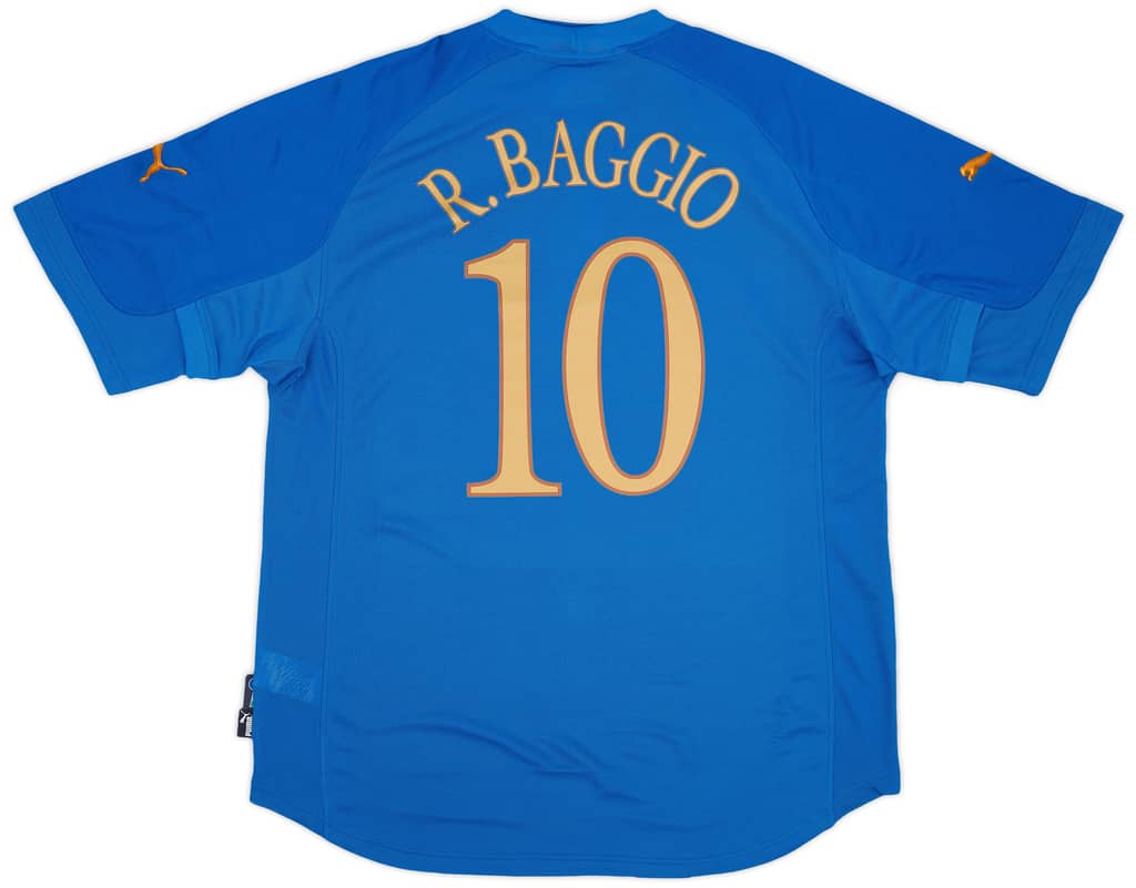 2004-06 Italy Home Shirt Baggio #10 (XXL)