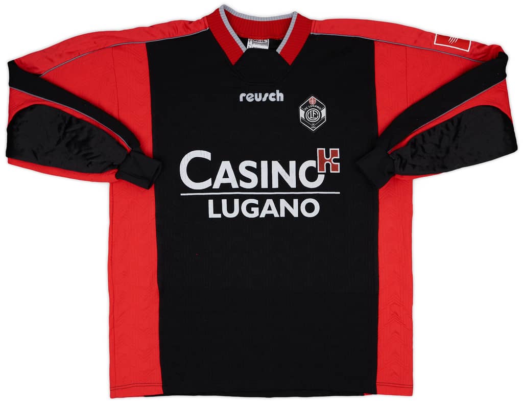 2000-01 FC Lugano Match Issue GK Shirt Hurzeler #1