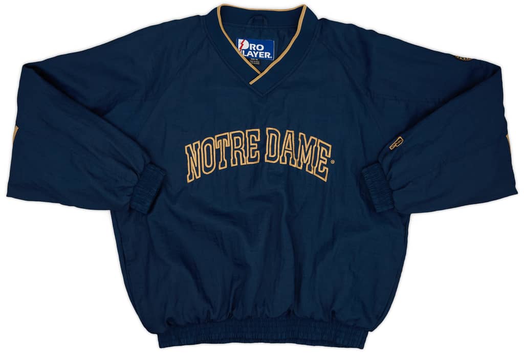 1990s Notre Dame Fighting Irish Pro Player Pullover Jacket - 9/10 - (XL)