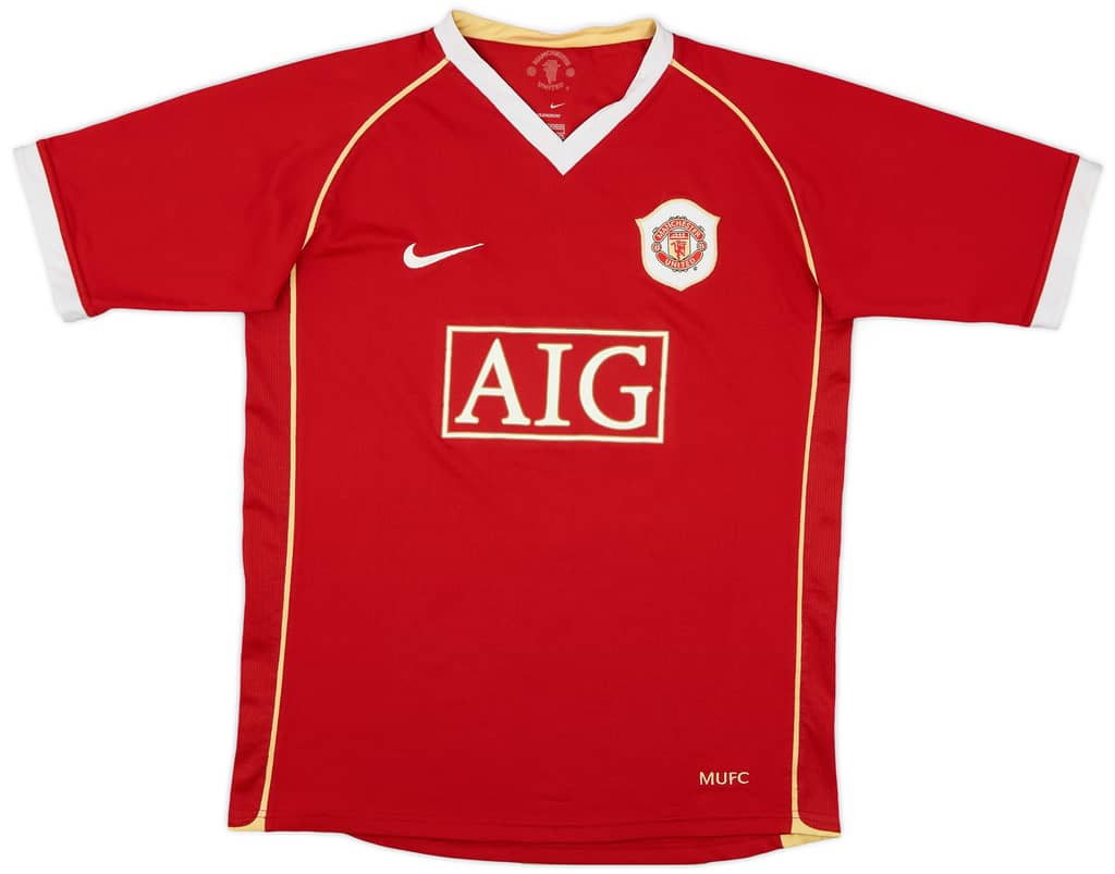 2006-07 Manchester United Home Shirt - 6/10 - (XL.Boys)
