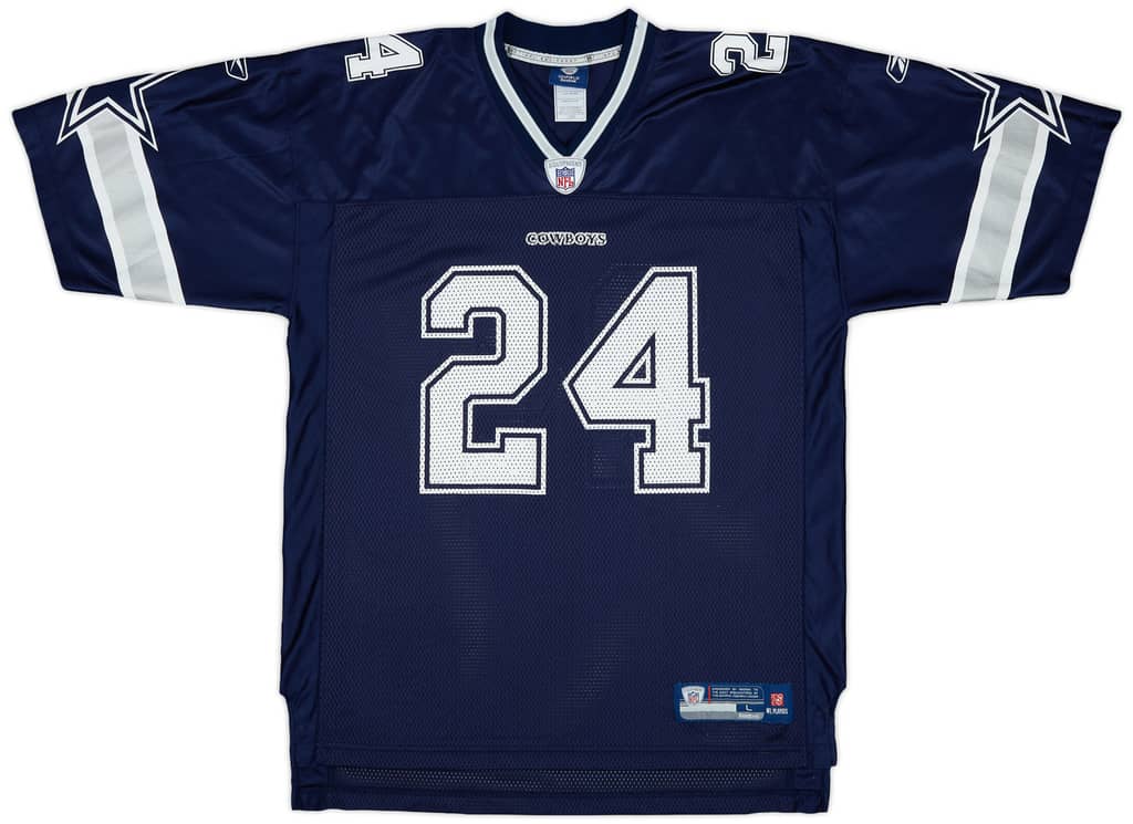 2008-09 Dallas Cowboys Barber #24 Reebok On Field Home Jersey - 9/10 - (L)