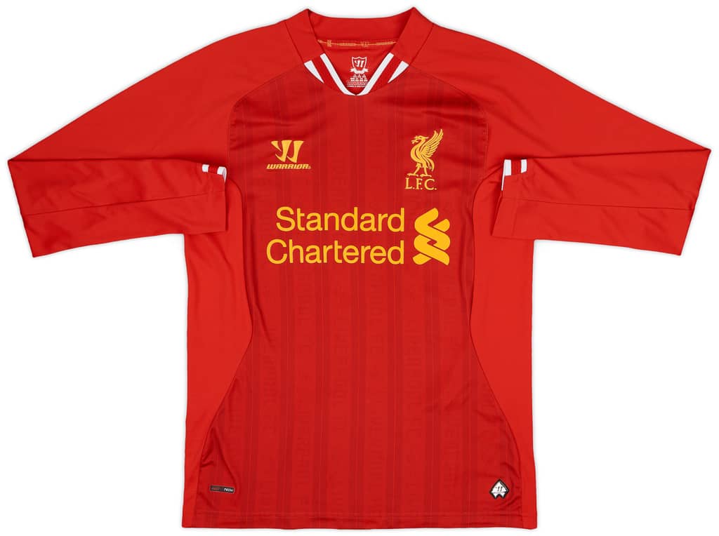 2013-14 Liverpool Home L/S Shirt Gerrard #8 - 8/10 - (S)