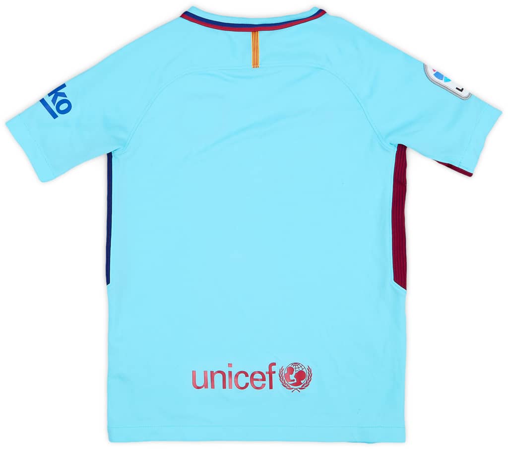 2017-18 Barcelona Away Shirt - 8/10 - (S.Boys)