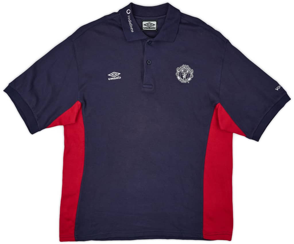 2000-01 Manchester United Umbro Polo Shirt - 6/10 - (L)