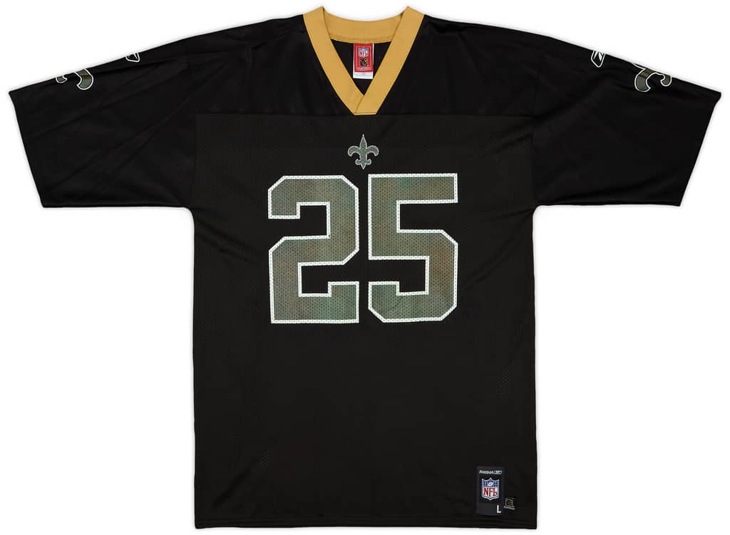 2005-06 New Orleans Saints Bush #25 Reebok Replica Home Jersey - 6/10 - (L)