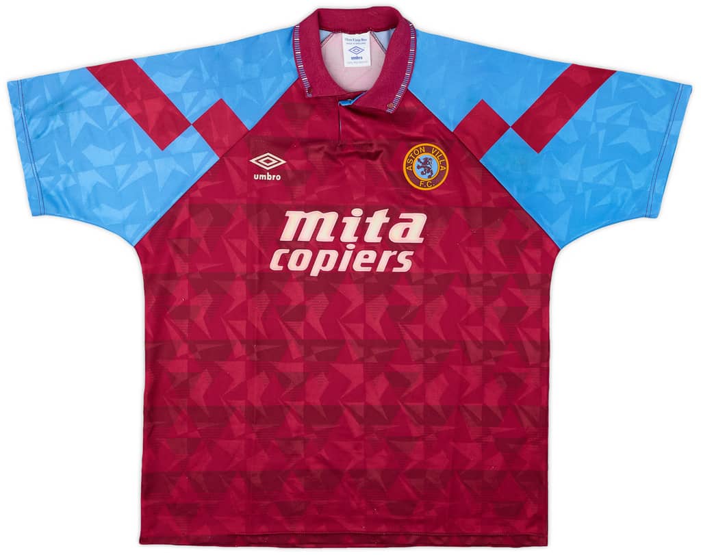 1990-92 Aston Villa Home Shirt - 6/10 - (XL)