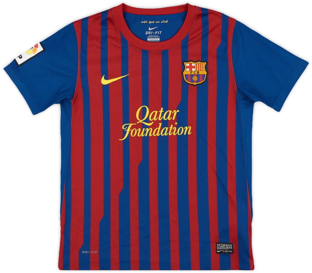 2011-12 Barcelona Home Shirt - 8/10 - (M.Boys)