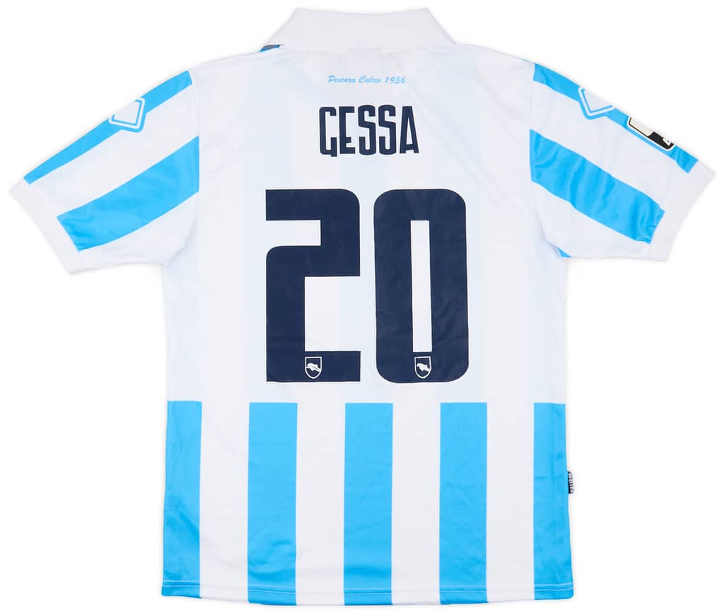 2011-12 Pescara Match Worn Home Shirt Gessa #20