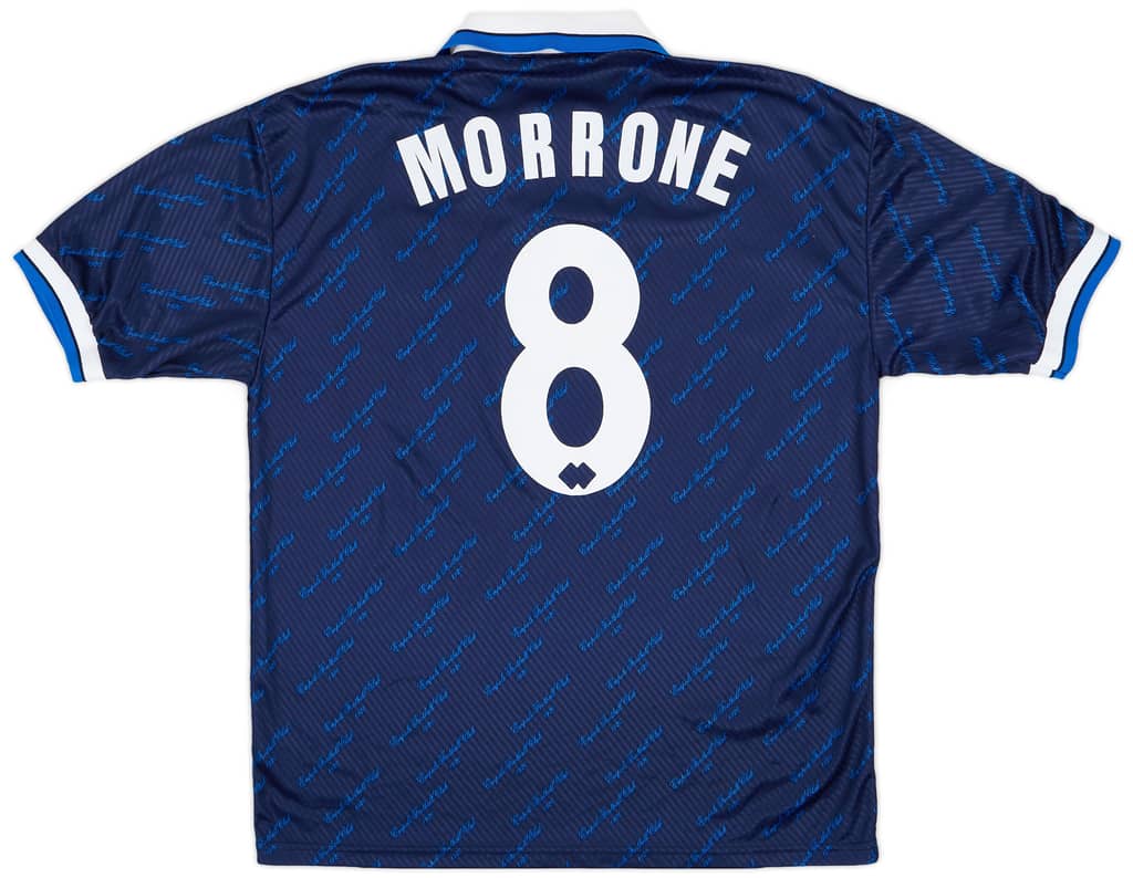 1998-99 Empoli Match Worn Third Shirt Morrone #8